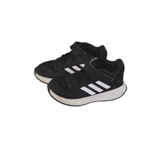 Adidas Kids Black and White Lightmotion Velcro Sneakers Shoes Size 6K
